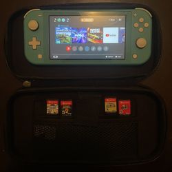 Nintendo switch lite (w/ games)