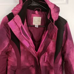 Brand New Women's/Girls Canyon River Blues Hooded Winter Ski Jacket Size  L 14
