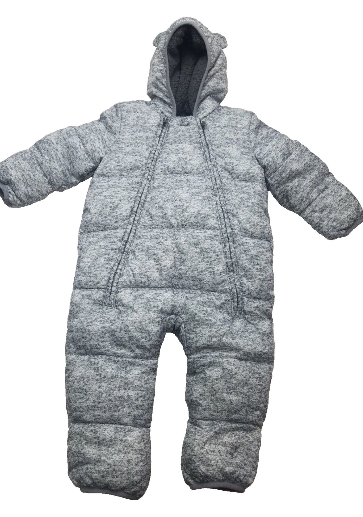 Baby Gap Primaloft Snowsuit 12-18M Coldcontrol Ultra Max Gray Puffer Unisex
