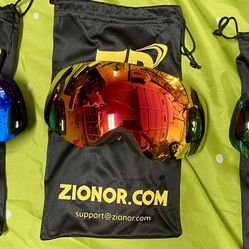 Zionor Lagopus X Mini Kids Snowmobile Snowboard Skate Ski Goggles with 100% UV Protection Anti-Fog Detachable Wide Angle Double Panoramic Lens for You