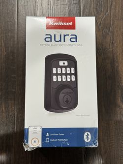 Kwikset 99420-003 Aura Bluetooth Programmable Keypad Door Lock Deadbolt