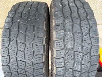 2 cooper discoverer tires, LT275/70/18,