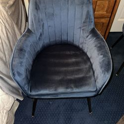 Navy Blue Velvet Office Chairs