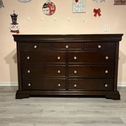 Brown Wood Dresser