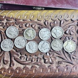 10 mercury dimes