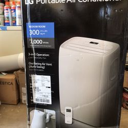 LG Portable Air Conditioner LPO721WSR with Dehumidifier LCD Remote 
