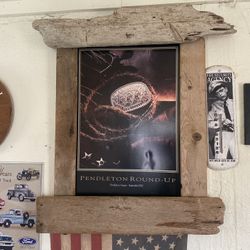 Reclaimed Wood Rustic Driftwood And Poster