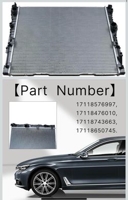 Radiator Right side compatible with BMW