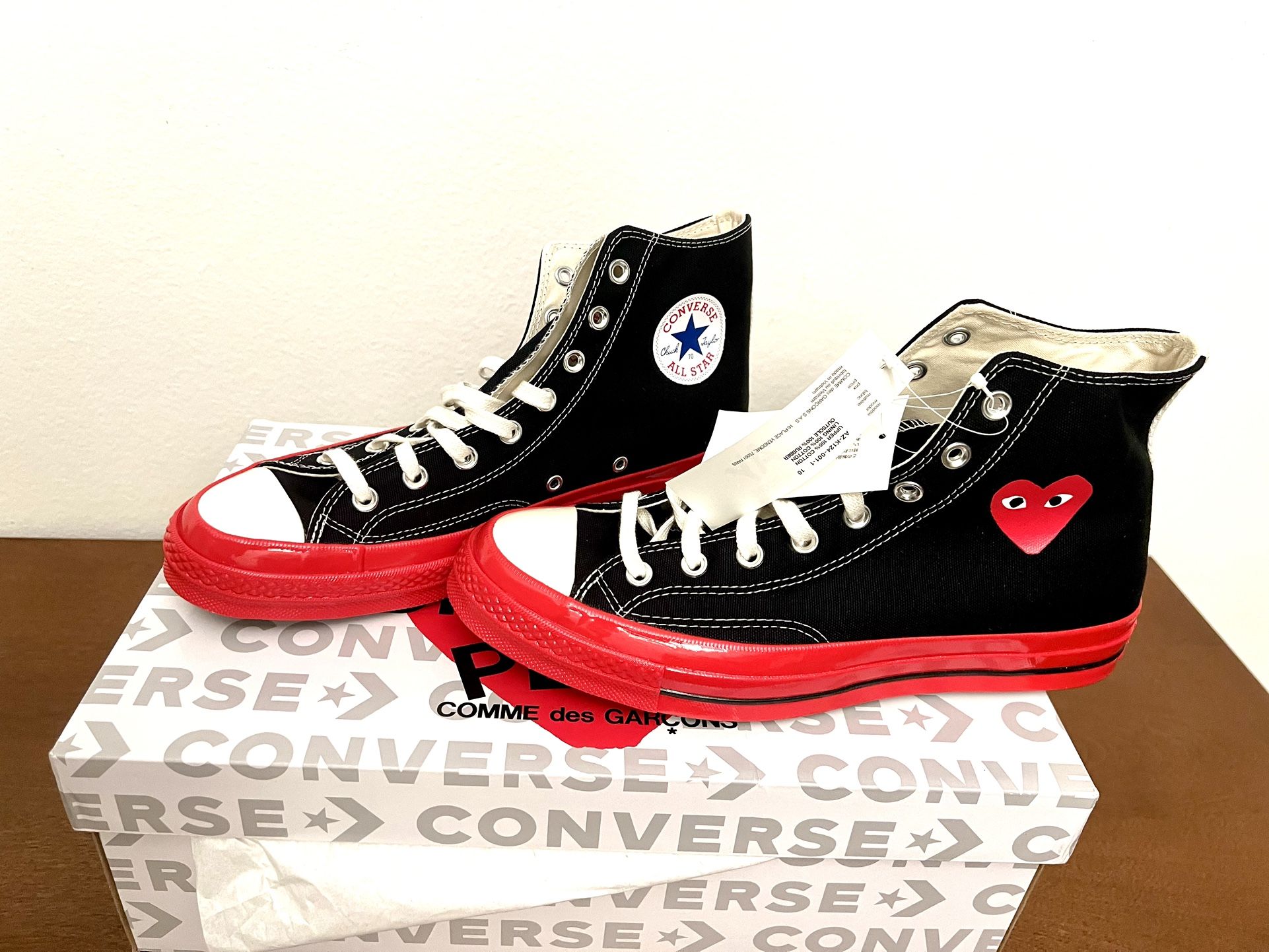 Sole Comme De Garcon Play Comme Des Garçons PLAY CONVERSE RED SOLE
