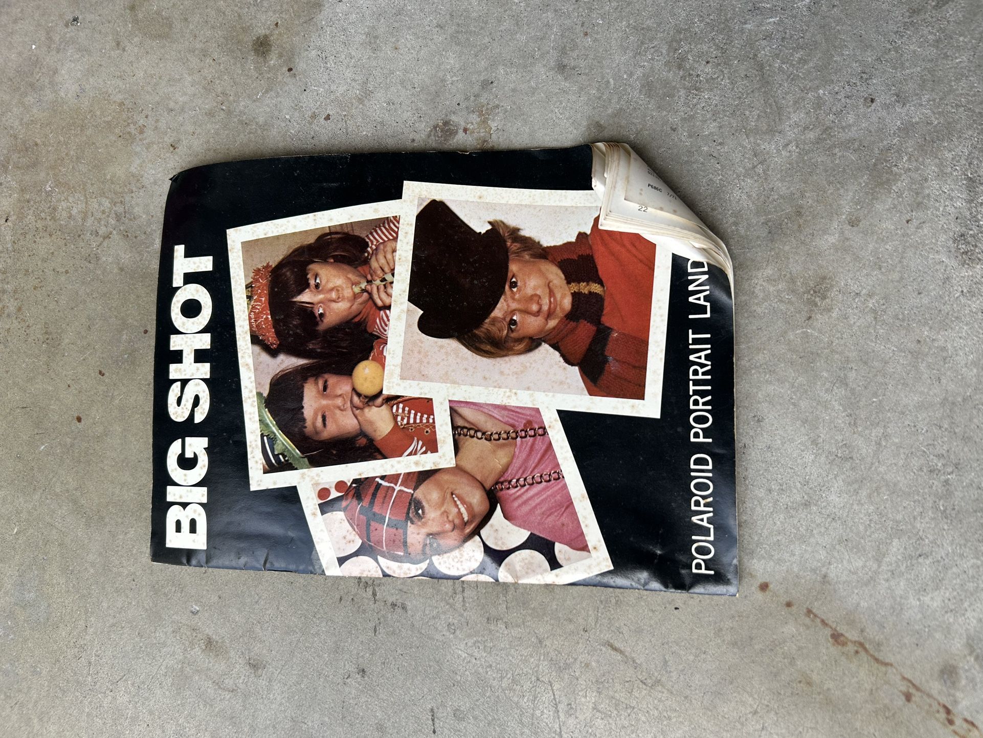 Polaroid Portrait Big Polaroid Camera *READ* Vintage Polaroid Big Shot  Instant Film Portrait Land Camera Andy Warhol