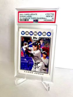 2021 Topps Update Series 70 Years of Topps Baseball Aaron Judge #70YT-58 New York Yankees PSA GEM MINT 10💎