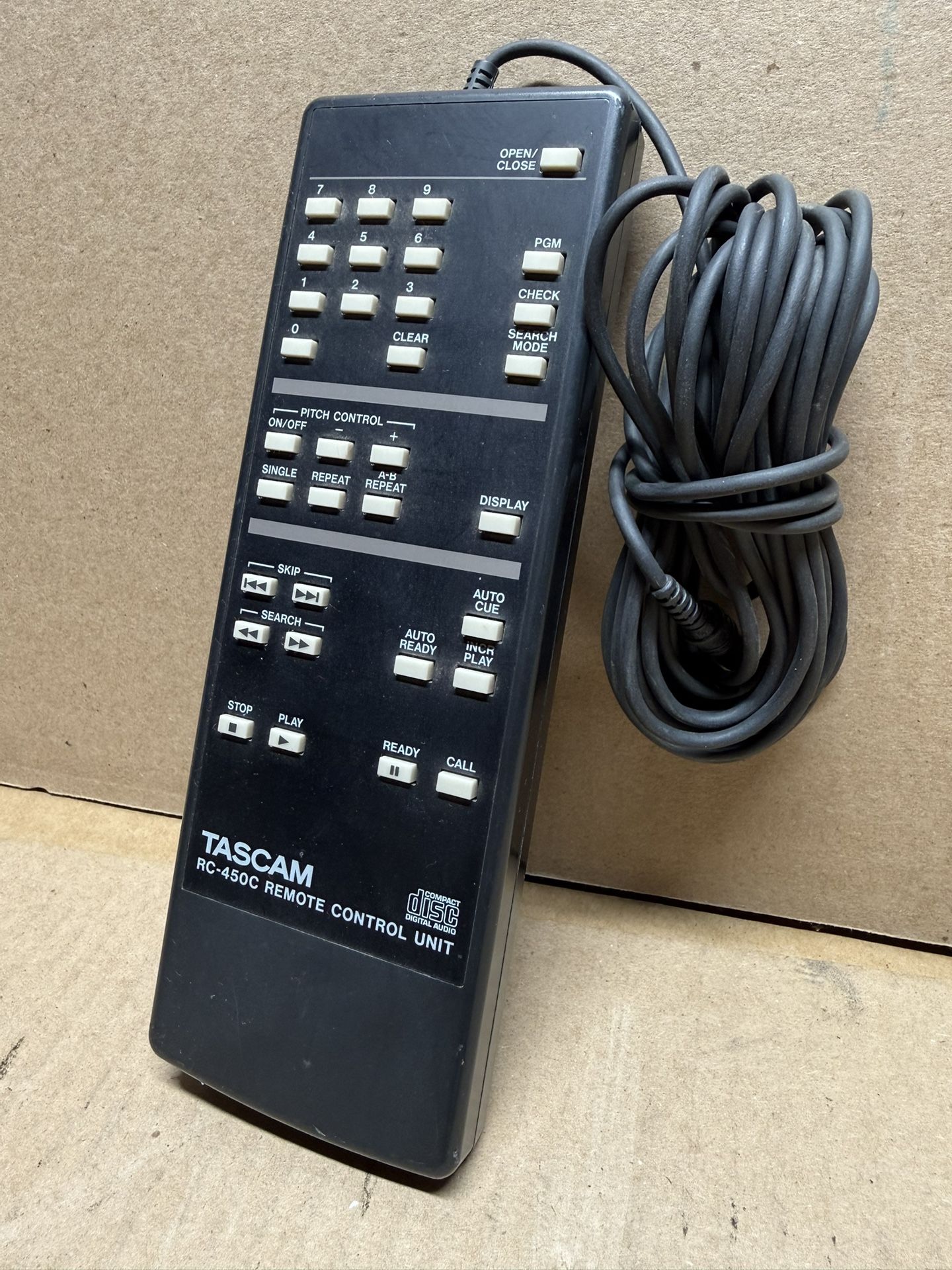 Tascam RC-450C Remote Control Unit With Cable 