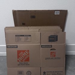12 Medium Cardboard Box And More