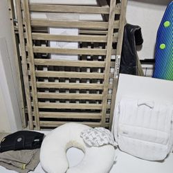 Graco Convertible crib + Baby Boba wrap + Travel baby changing pad + Boppy pillow with pillow cover + Travel co-sleeper 