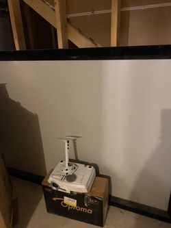 HD Optoma Projector and 92 inch DA-Lite screen