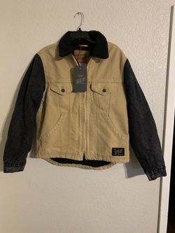 Levis X Justin Timberlake Fresh Leaves Sherpa Lined Trucker Jacket