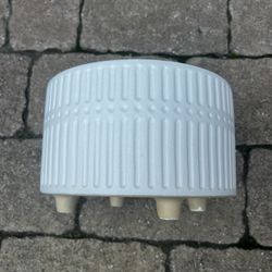 8” Plant Pot White Beautiful Textured 