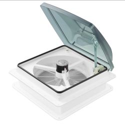 Kohree 14" RV Vent Fan, Manual Lift
10 Speed Reversible, 12V Super Quiet, No Remote for Bathroom Camper Trailer