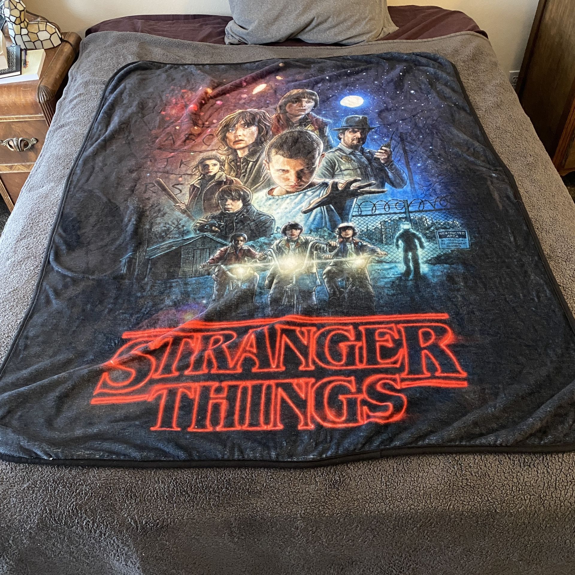 Stranger Things - Life Quote Fleece Blanket