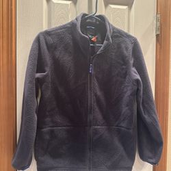 🙍🏻‍♂️Boys Size 10/12 Kids Zippered Navy Blue Fleece Jacket with pockets by Children’s Place 