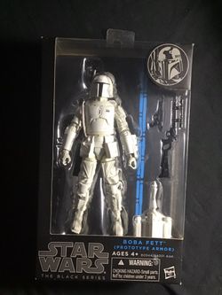 Star Wars Black Series 6" Prototype Armor Boba Fett Figure 