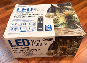 Feit Electric LED Color Changing String Lights 48 Ft.