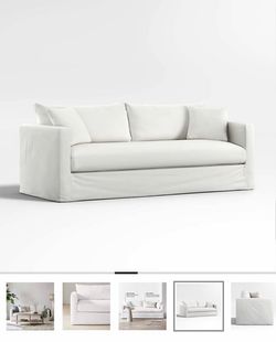 Crate & Barrel Willow II Slipcover couch