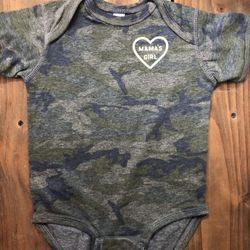 Camo baby onesie