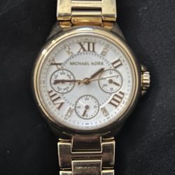 Gold Plated; Stainless Steel Michael Kors Watch