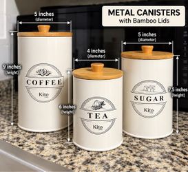 3-piece kitchen canister set