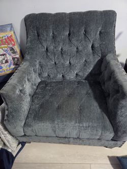 Stone blue chair