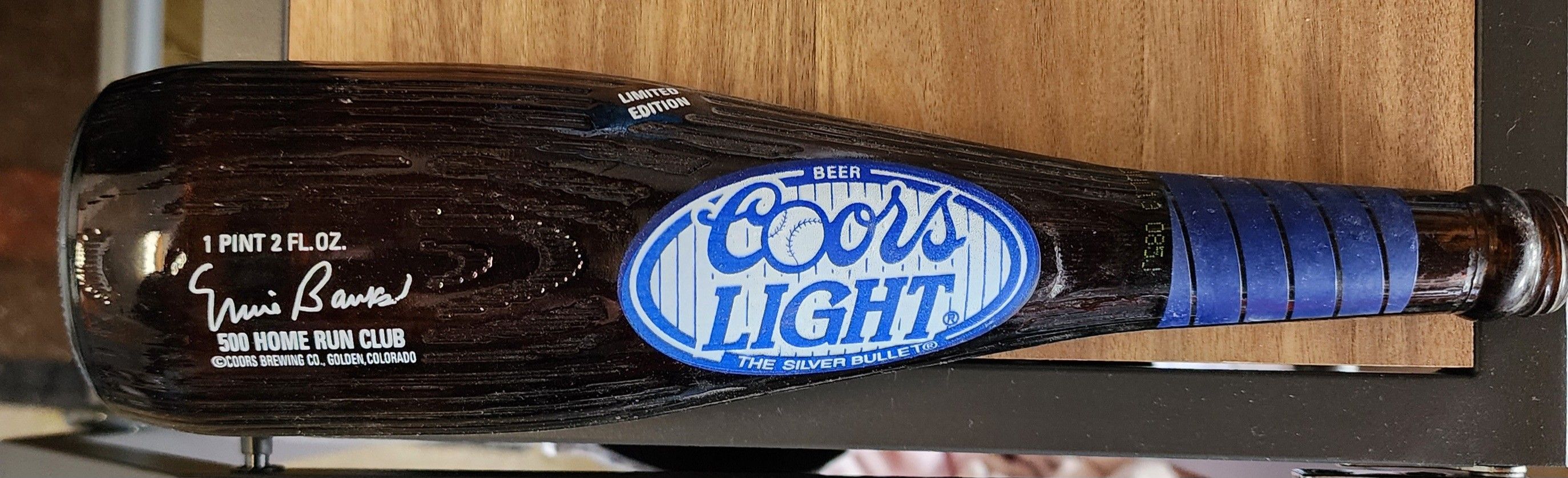 Ernie Banks Coors Light Commemorative Bottle