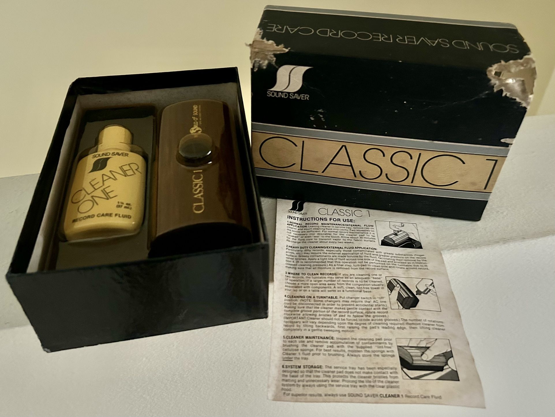 NEW Classic 1 Sound Saver Record VINYL LP Cleaner Kit With Record Fluid UNUSED
