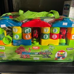 45 Pc Dinosaur Castle Blocks