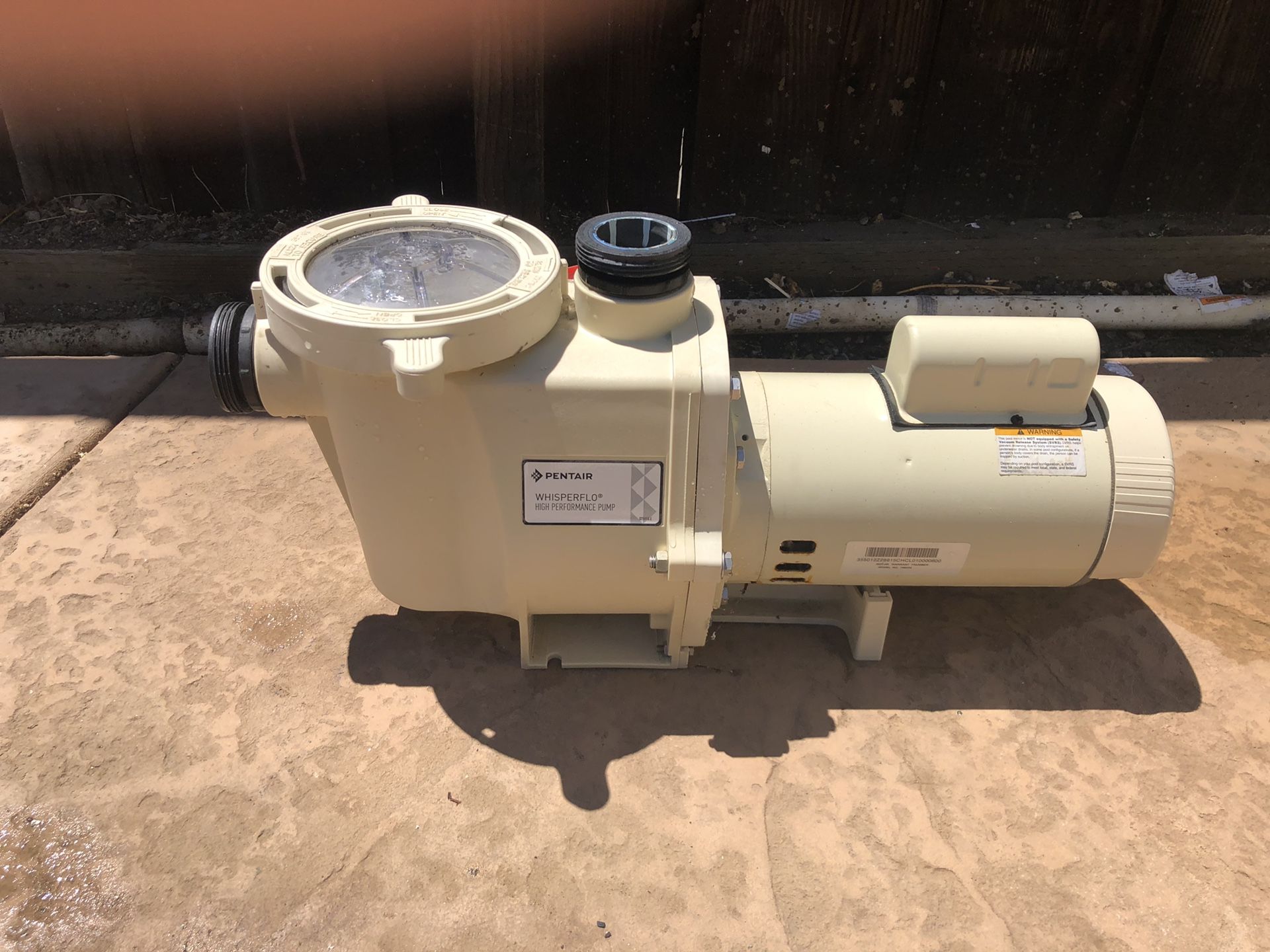 Pentair pool/ spa pump