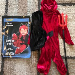 Devil costume. 6-18 months.