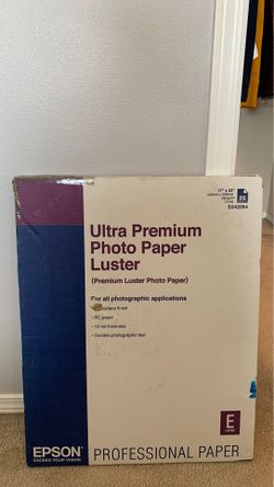 New EPSON Ultra premium photo luster paper 17x22 25 pack