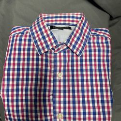 Men’s Banana Republic Shirt Button Up Long Sleeve Slim Fit Non Iron - Size Small