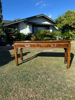 Asian-Style Burl Wood Table