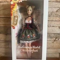 German Festivals Dolls of the World Oktoberfest Barbie Pink Label Mattel 2006