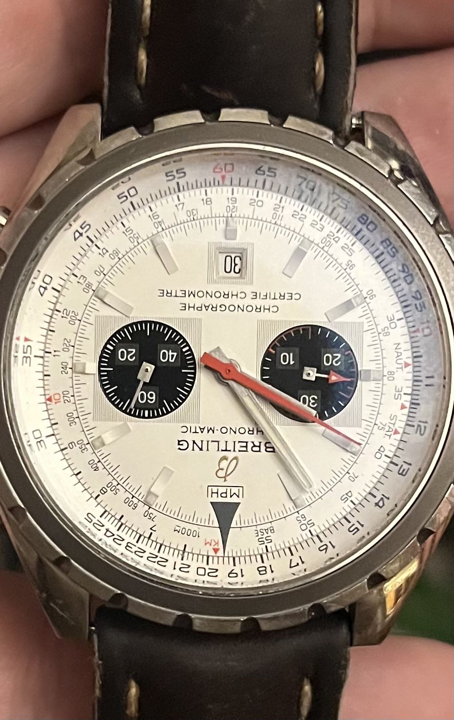 Brietling Chrono Matic Nav BREITLING Watch SPECIAL EDITION NAVITIMER CHRONO-MATIC A41360, 44mm, automatic