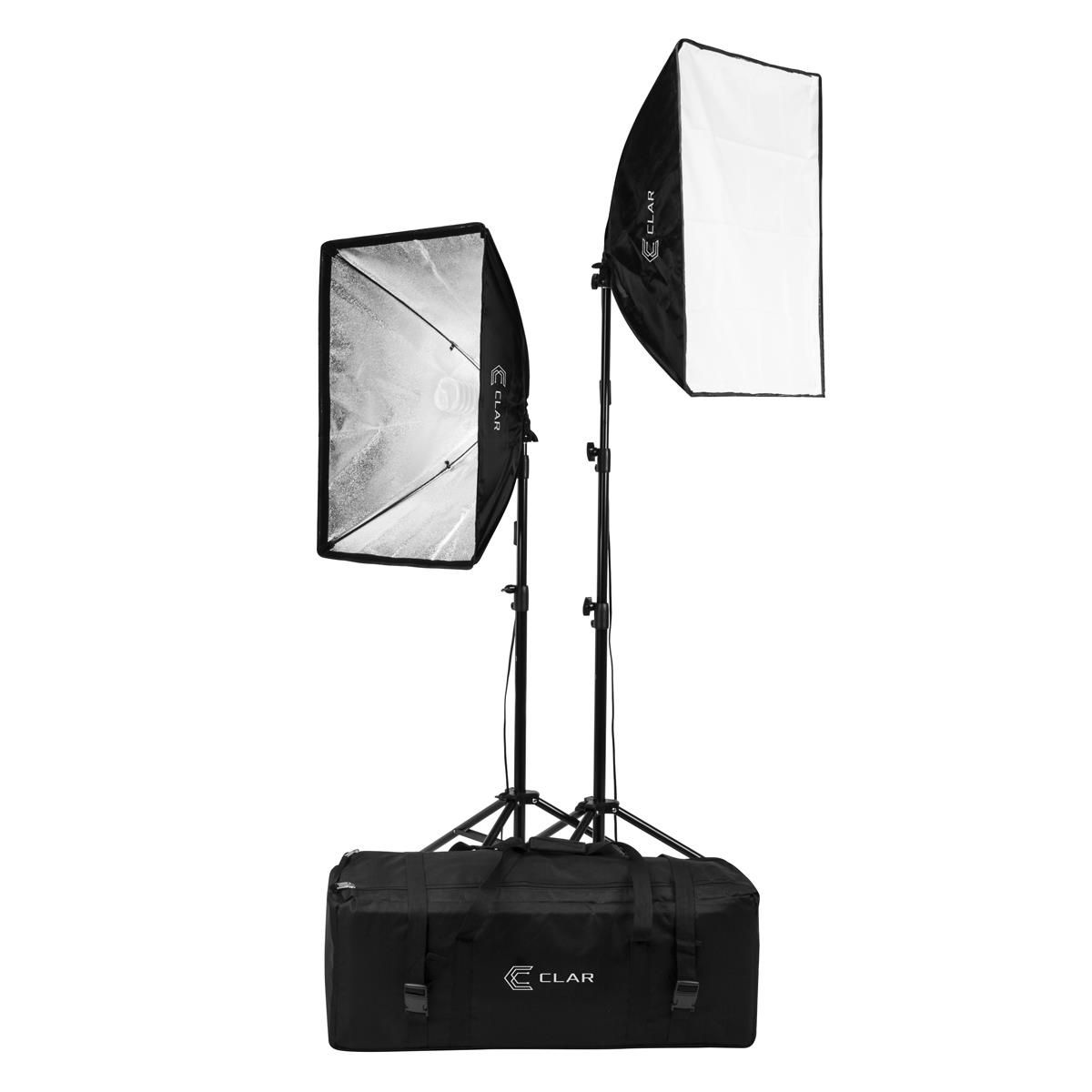 2 Light lighting kit, photo and video studio - Like new
