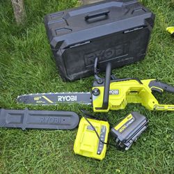 RYOBI
40V HP Brushless 18 in. Cordless Battery Powered Chainsaw Kit - 6.0 Ah Battery and Rapid Charger Included