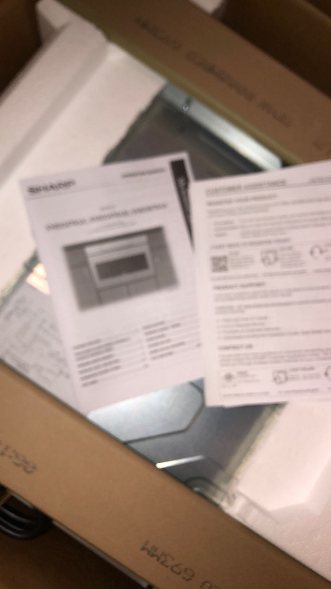 24 in. 1.2 cu. ft. 950W Sharp Black Stainless Steel Microwave Drawer 