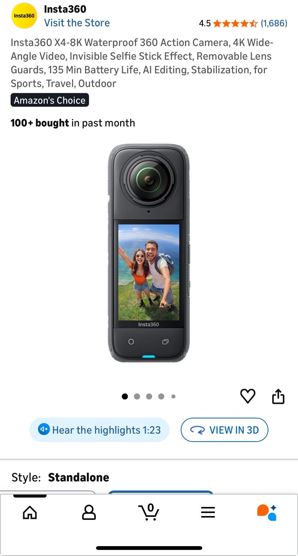 Insta360 X4 - 8K 360 Action Cam