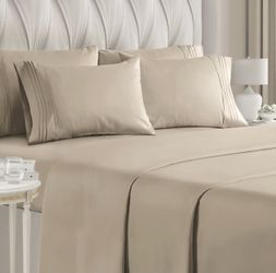 Cal King Size Sheet Set - 6 Piece Set 