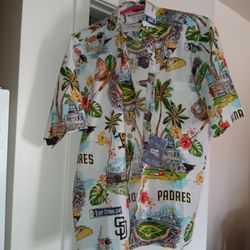 Padres Shirt Button Up New