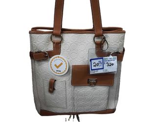 Salvatore Ferragamo Ee-215387 Beige / Tan Purse / Handbag