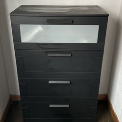 Black IKEA dresser