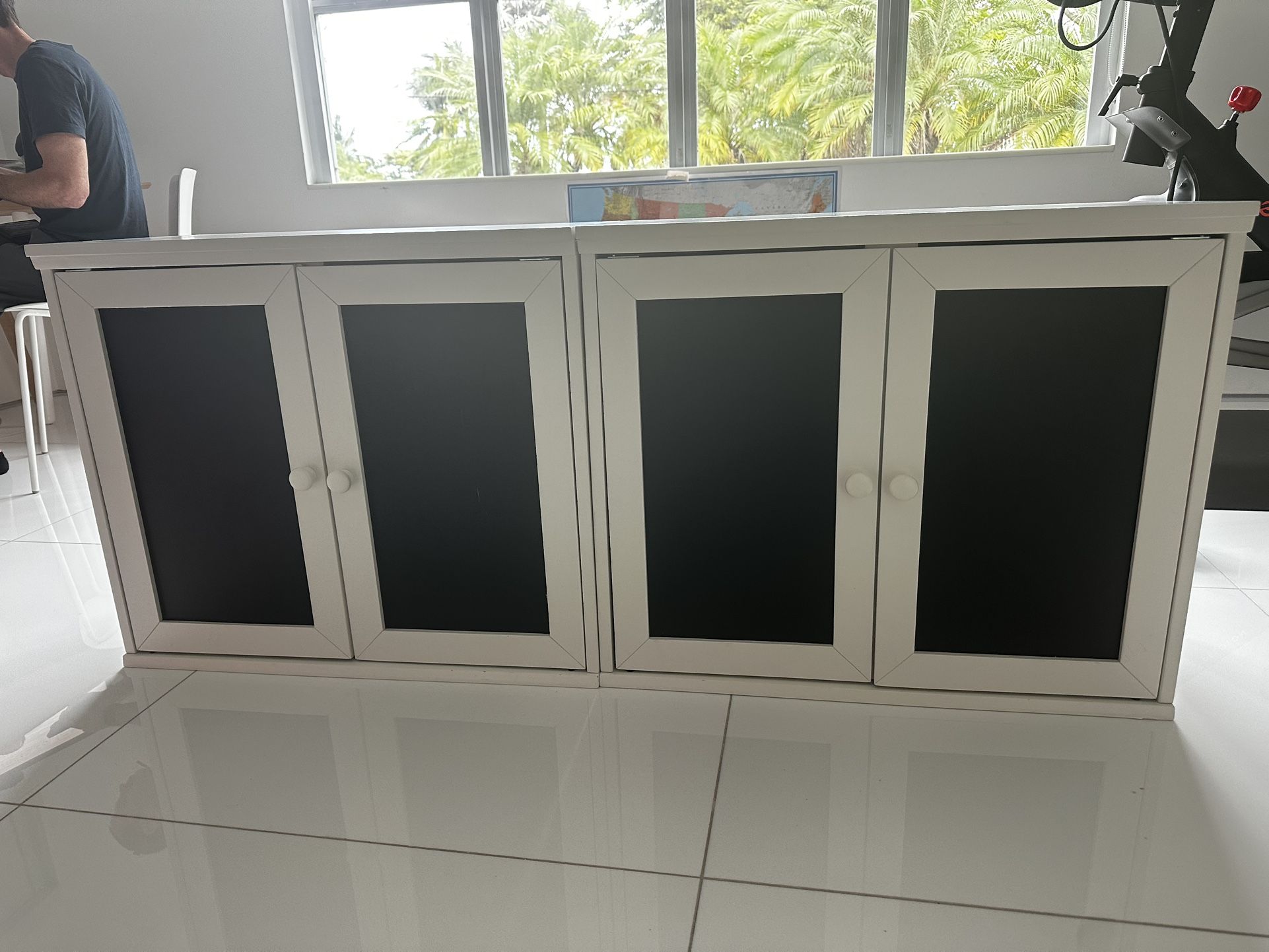 Pottery Barn Chalkboard Cabinets 